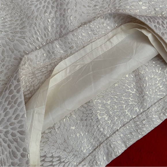 Michael Kors Sleeveless Cocktail Dress Size 6 Metallic Gold/Ivory Blend - Picture 5 of 9